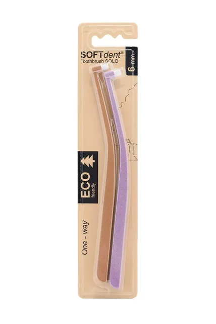 SOFTdent ECO Jednosvazkový kartáček Extra jemný 2 ks