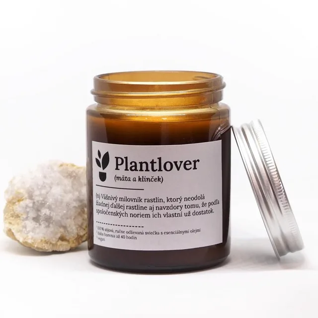Sójová svíčka Plantlover hřebíček a máta 200 g