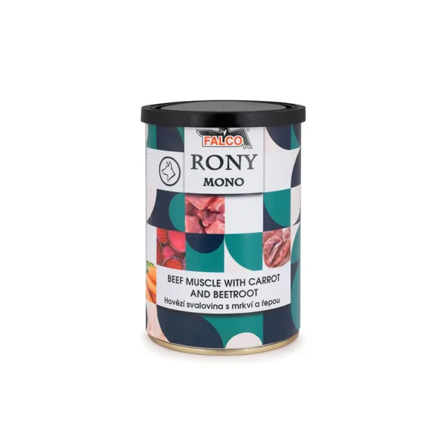 Sokol Falco Rony Mono Hovězí Svalovina s Mrkví a Řepou - 400g