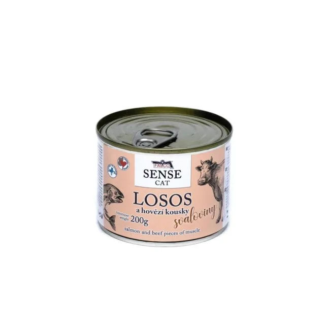 Sokol Falco SENSE CAT losos a hovězí 200g