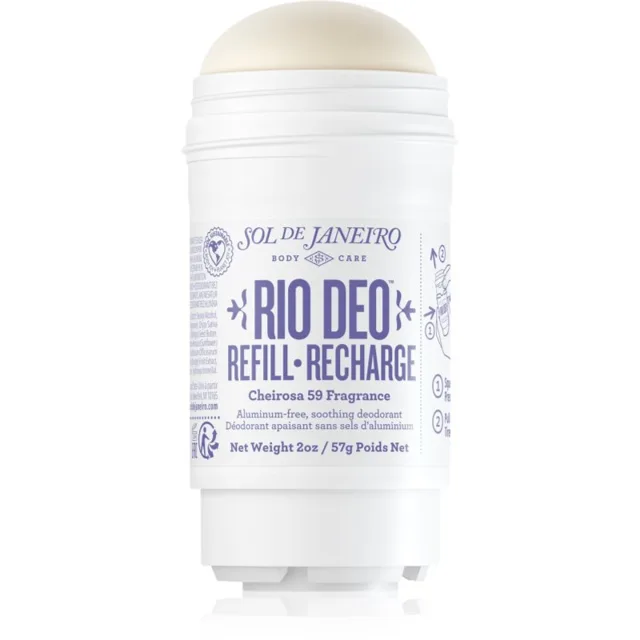 Sol de Janeiro Rio Deo Aluminium-Free Deodorant Cheirosa 59 tuhý deodorant bez obsahu hliníkových solí – náhradní náplň 57 ml