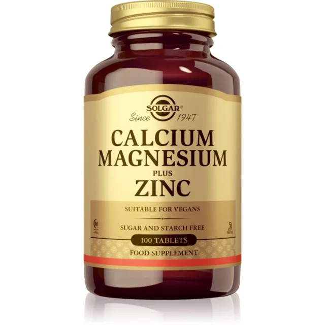 Solgar Calcium, Magnesium, Zinc tablety pro zdravé kosti 100 tbl