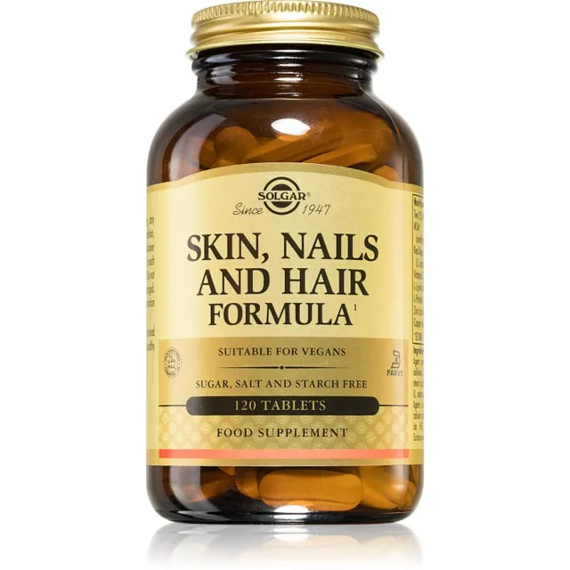 Solgar Skin, Nails and Hair Formula tablety pro krásné vlasy, pleť a nehty 120 tbl