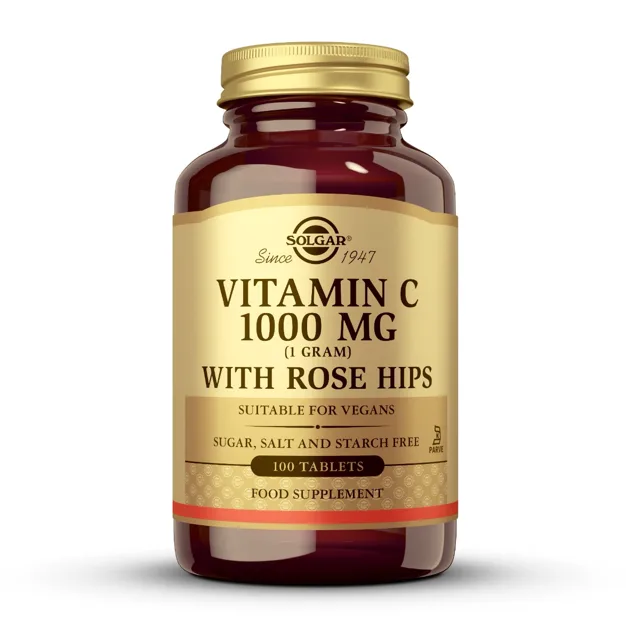 Solgar Vitamín C se šípky 1000 mg 100 tablet