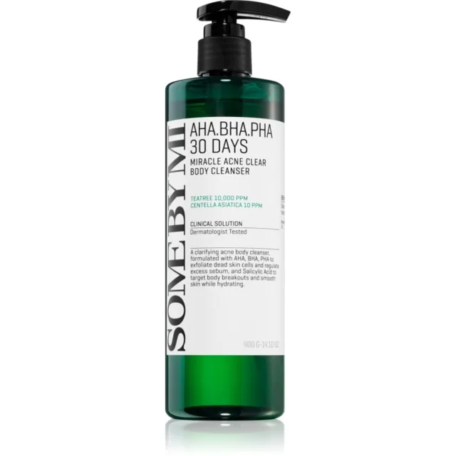 Some By Mi AHA∙BHA∙PHA 30 Days Miracle Acne Clear Body Cleanser pěnivý čisticí gel pro problematickou a mastnou pokožku 400 g