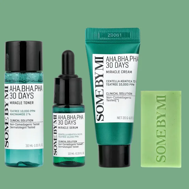 SOME BY MI - AHA, BHA, PHA 30 Days Miracle Stater Kit - Sada produktů pro problematickou pleť
