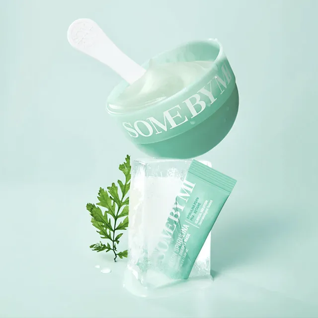 SOME BY MI - PDRN Spirulina Soothing Sherbet Mask Set - Zklidňující sorbetová maska s PDRN a spirulinou - 10x 1g