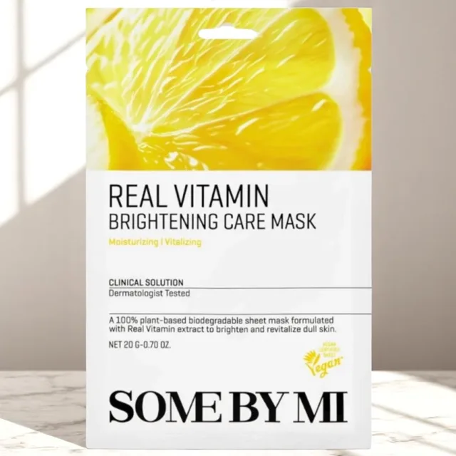 SOME BY MI - Real Vitamin Brightening Care Mask - Rozjasňující plátýnková maska - 20 g