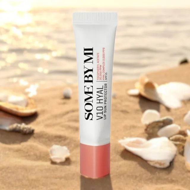 SOME BY MI - V10 HYAL Lip Sunprotection SPF15 - Ochranný balzám na rty s SPF15 odstín ROSSY - 7 ml