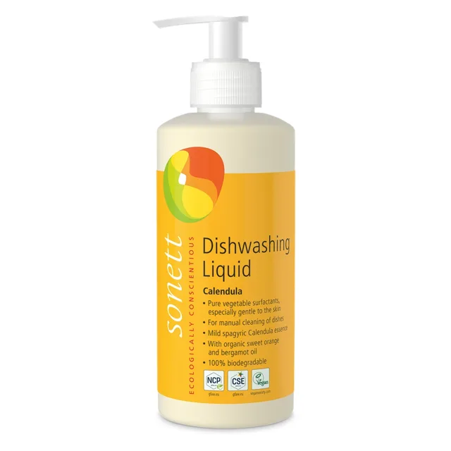 Sonett BIO tekutý prostředek na mytí nádobí s Měsíčkem - koncentrát, 300 ml