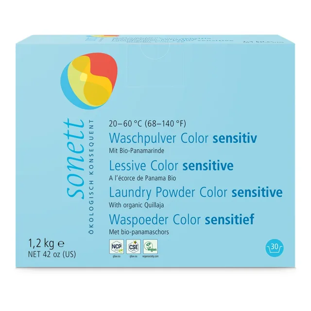 Sonett Ekologický koncentrovaný prášek na praní barevného prádla Color Sensitiv, 1,2 kg