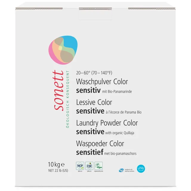 Sonett Ekologický koncentrovaný prášek na praní barevného prádla Color Sensitiv, 10 kg