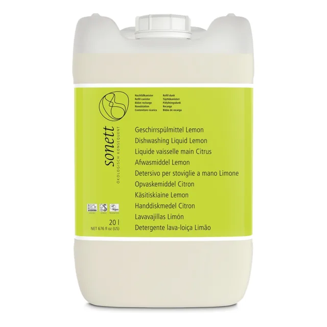 Sonett Ekologický tekutý prostředek na nádobí ve formě koncentrátu - Citron, 20 l