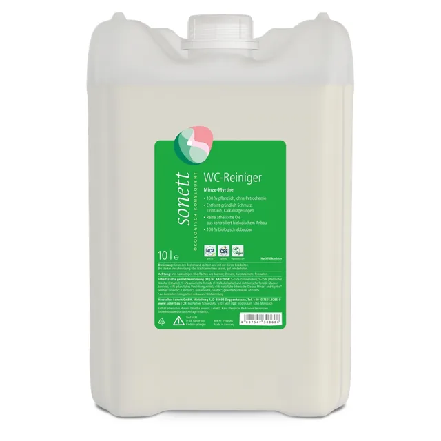 Sonett Ekologický WC čistič - BIO Máta a Myrha, 10 l