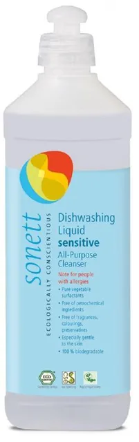 SONETT Tekutý prostředek na nádobí a univerzální čistič - SENSITIVE 500 ML