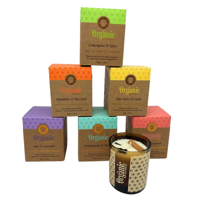 Song of India Sada vonných svíček Organic Goodness 6x 200 g