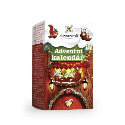 Sonnentor BIO adventní kalendář s porcovaným čajem 24 druhů
