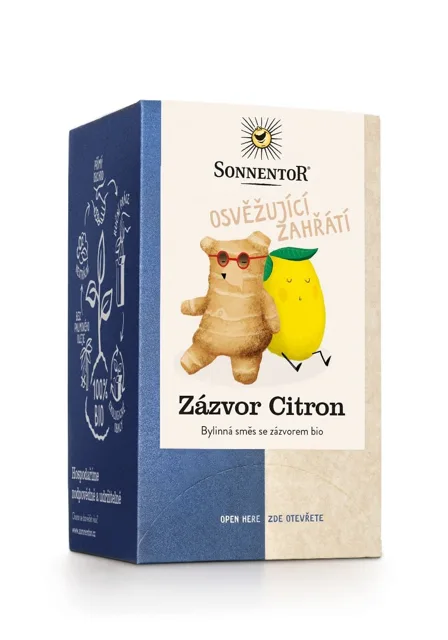 Sonnentor BIO Čaj zázvor citron