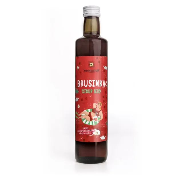 Sonnentor Brusinka sirup, BIO, 500 ml