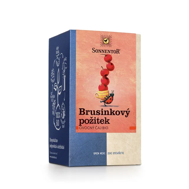 Sonnentor - Brusinkový požitek, porcovaný čaj, BIO, 18 ks