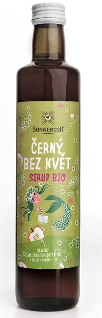 Sonnentor Černý bez květ sirup, BIO, 500 ml