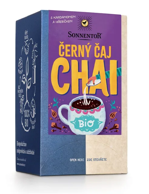 Sonnentor - Chai černý čaj, porcovaný čaj, BIO, 18 ks