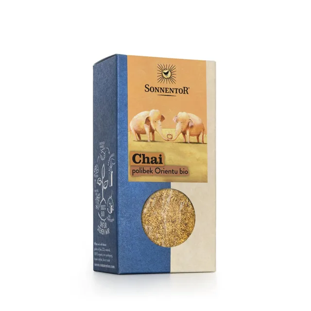 Sonnentor Chai polibek Orientu – směs květů a koření s cukrem, BIO, 70 g
