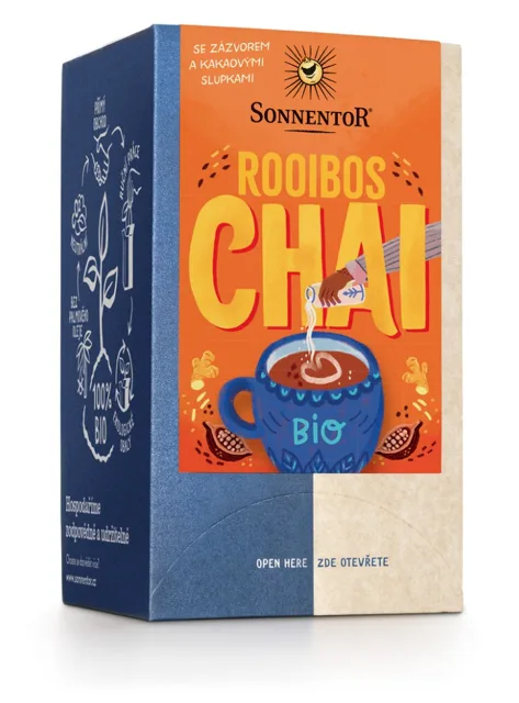 Sonnentor - Chai rooibos, porcovaný čaj, BIO, 18 ks