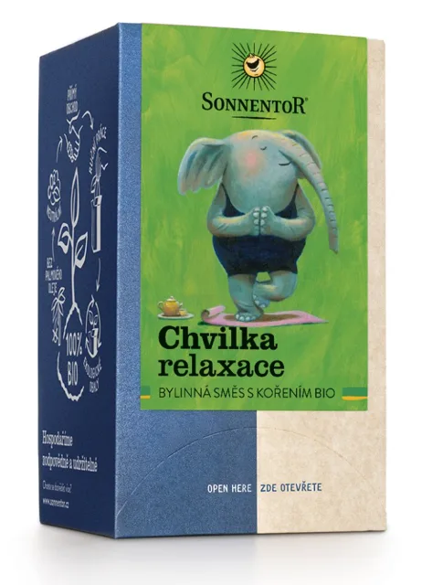 Sonnentor - Chvilka relaxace, porcovaný čaj, BIO, 18 ks