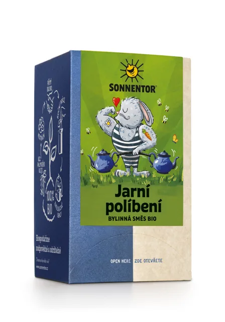 Sonnentor Jarní políbení, porcovaný čaj, BIO, 27 g