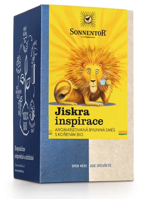 Sonnentor - Jiskra inspirace, porcovaný čaj, BIO, 18 ks