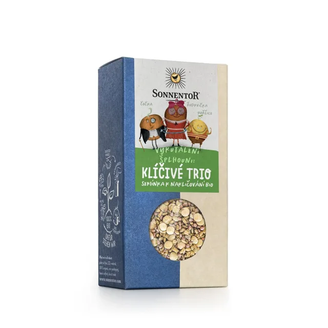 Sonnentor Klíčivé trio, semínka k nakličování, BIO, 120 g