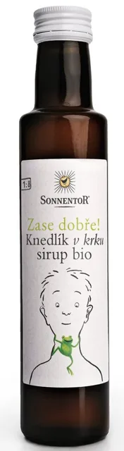 Sonnentor Knedlík v krku sirup, BIO, 250 ml