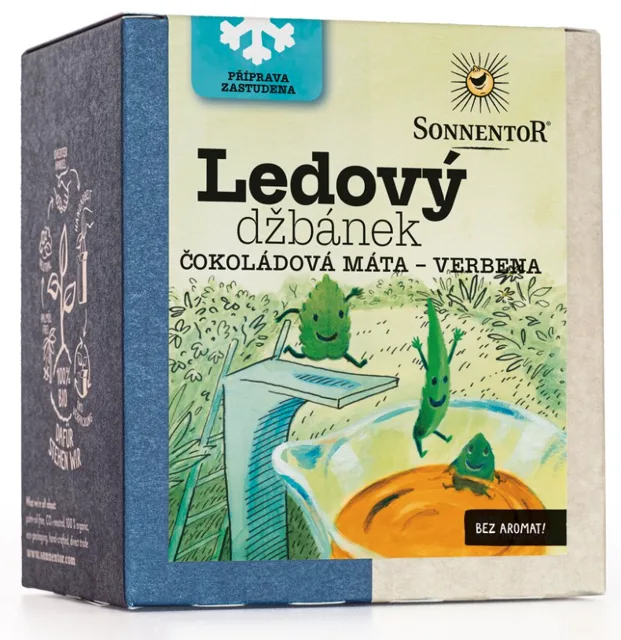 Sonnentor - Ledový džbánek® čokoládová máta – verbena, porcovaný čaj, BIO, 16 ks