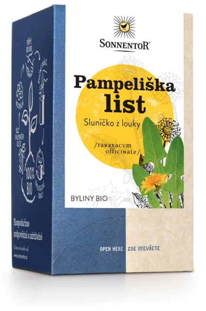 Sonnentor - Pampeliška list, porcovaný čaj, BIO, 18 ks