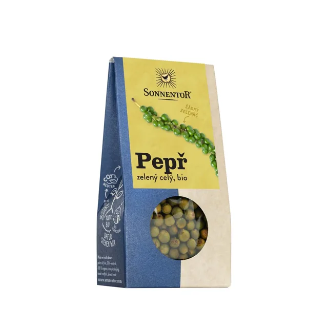 Sonnentor Pepř zelený, celý, BIO, 20 g