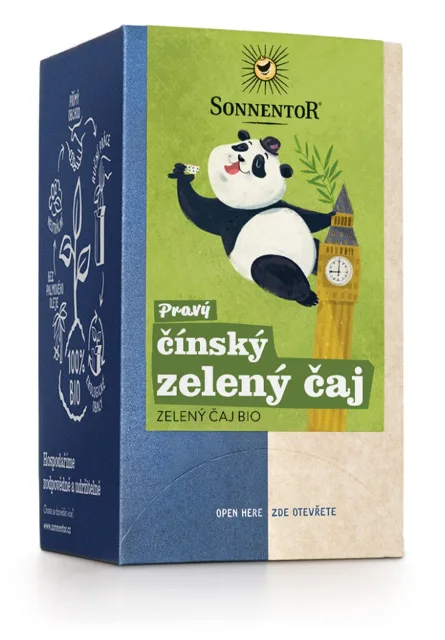 Sonnentor - Pravý čínský zelený čaj, porcovaný čaj, BIO, 18 ks