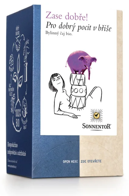 Sonnentor - Pro dobrý pocit v břiše, porcovaný čaj, BIO, 18 ks