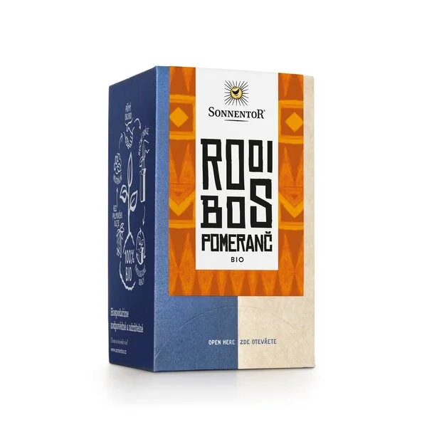 Sonnentor - Rooibos Pomeranč, porcovaný čaj, BIO, 18 ks