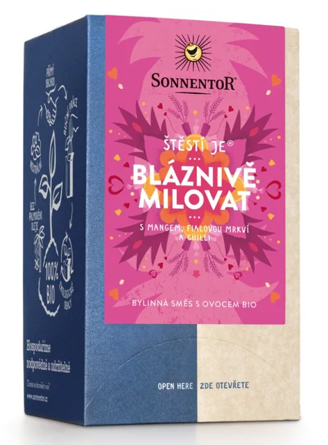 Sonnentor - Štěstí je® bláznivě milovat, porcovaný čaj, BIO, 18 ks