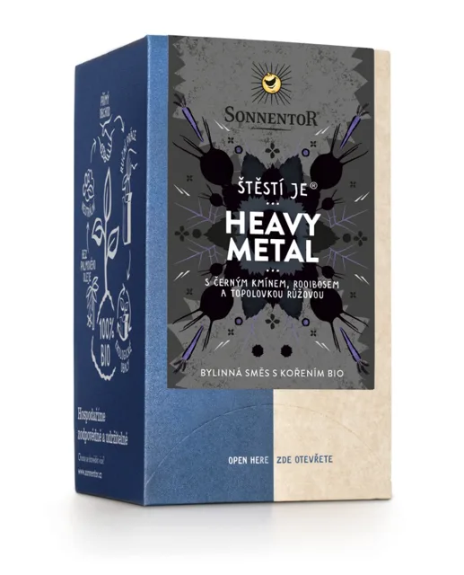 Sonnentor - Štěstí je® Heavy Metal, porcovaný čaj, BIO, 18 ks