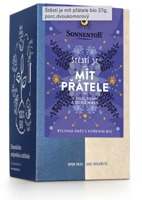 Sonnentor - Štěstí je® mít přátele, porcovaný čaj, BIO, 18 ks