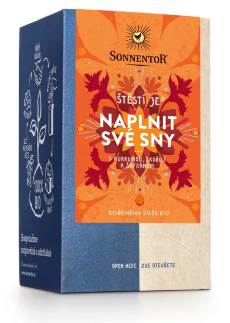Sonnentor - Štěstí je® naplnit své sny, porcovaný čaj, BIO, 18 ks