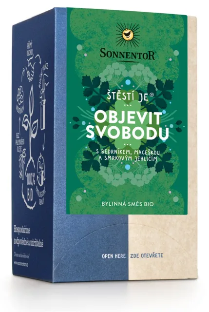 Sonnentor - Štěstí je® objevit svobodu, porcovaný čaj, BIO, 18 ks