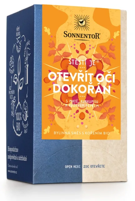 Sonnentor - Štěstí je® otevřít oči dokořán, porcovaný čaj, BIO, 18 ks