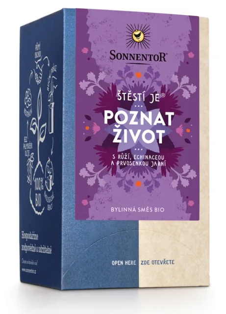 Sonnentor - Štěstí je® poznat život, porcovaný čaj, BIO, 18 ks