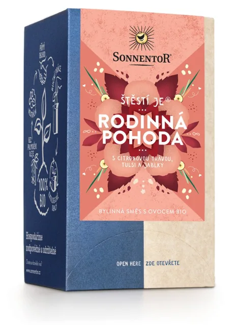 Sonnentor - Štěstí je® rodinná pohoda, porcovaný čaj, BIO, 18 ks