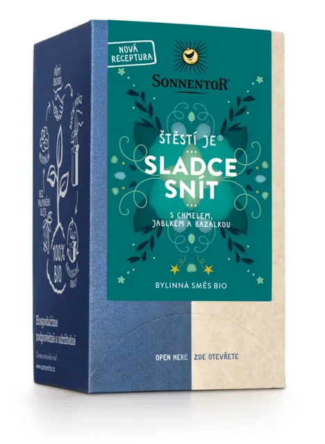 Sonnentor - Štěstí je® sladce snít, porcovaný čaj, BIO, 18 ks