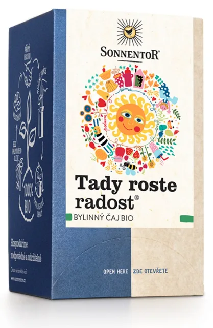 Sonnentor - Tady roste radost®, porcovaný čaj, BIO, 18 ks