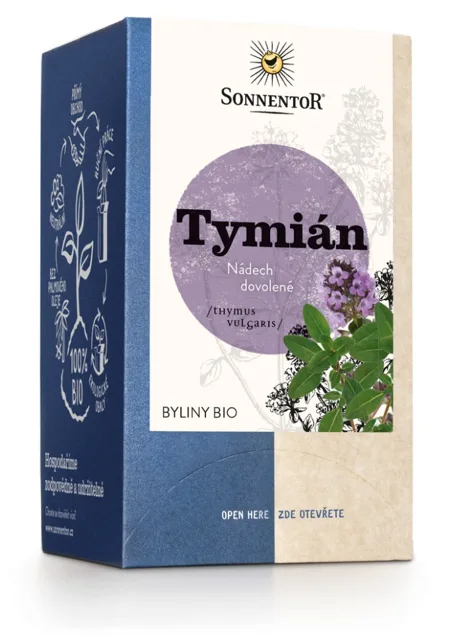 Sonnentor - Tymián, porcovaný čaj, BIO, 18 ks